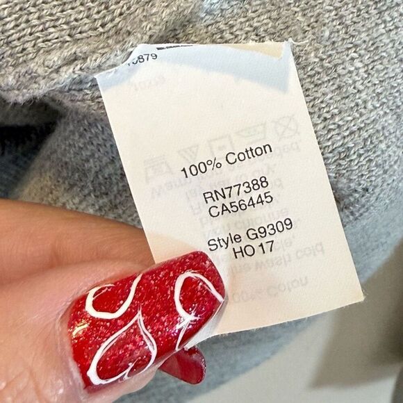 J Crew Gray Two Button Cotton Sweater Cardigan Blazer With Pockets Women's XS - Picture 6 of 10